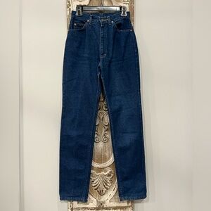 EUC Women’s Vintage LEE Dark Blue High Waist Denim Jeans (10 Medium)
